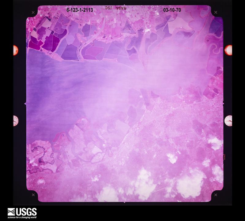 U.S. Geological Survey aerial photograph, 1970-03-10, scale 1:100842