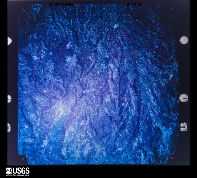 U.S. Geological Survey aerial photograph, 1970-07-24, scale 1:124000