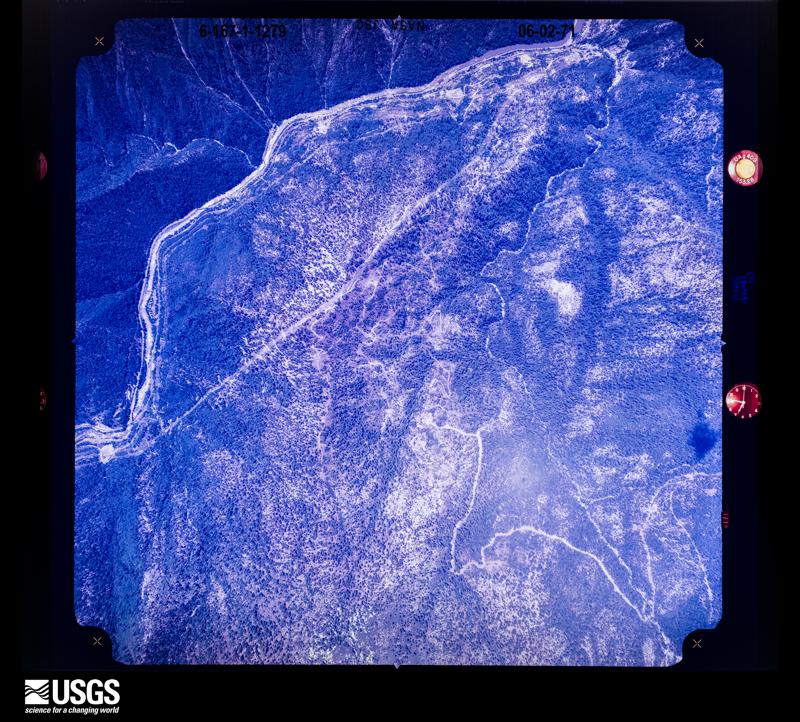 U.S. Geological Survey aerial photograph, 1971-06-02, scale 1:27677