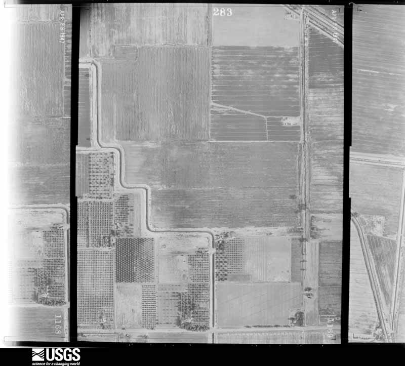U.S. Geological Survey aerial photograph, 1947-04-28, scale 1:6000