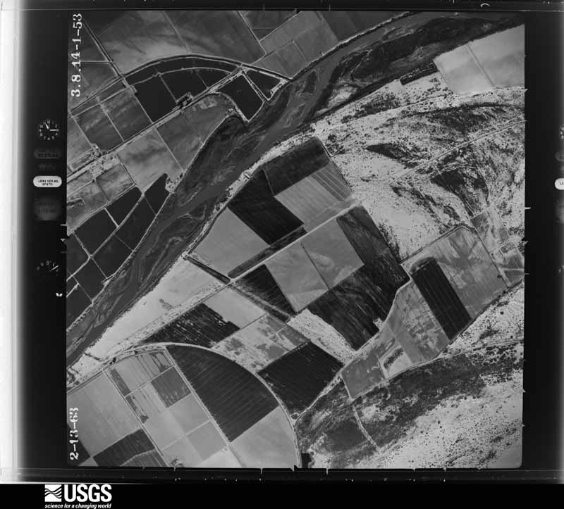 U.S. Geological Survey aerial photograph, 1963-02-13, scale 1:12000