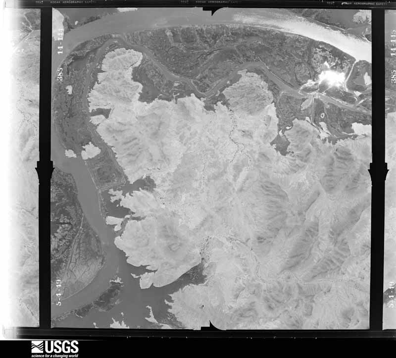 U.S. Geological Survey aerial photograph, 1949-05-04, scale 1:12000