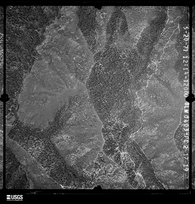 U.S. Geological Survey aerial photograph, 1971-05-20, scale 1:12650