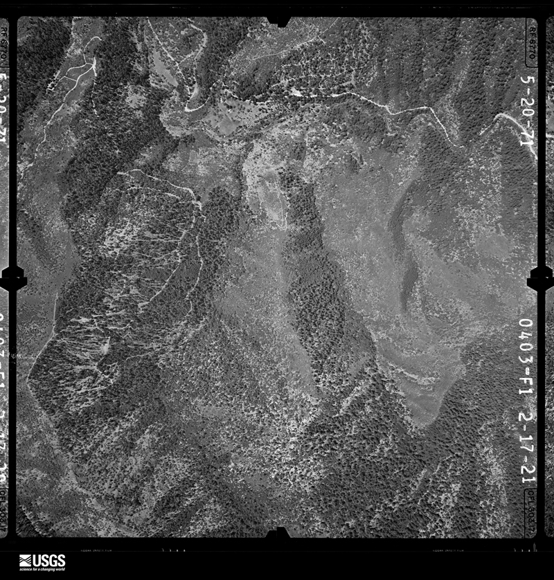 U.S. Geological Survey aerial photograph, 1971-05-20, scale 1:12650
