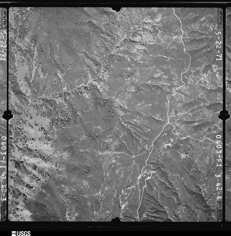 U.S. Geological Survey aerial photograph, 1971-05-22, scale 1:12800