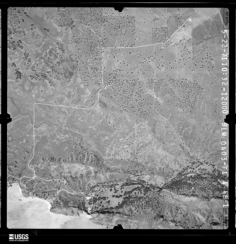 U.S. Geological Survey aerial photograph, 1971-05-22, scale 1:12800