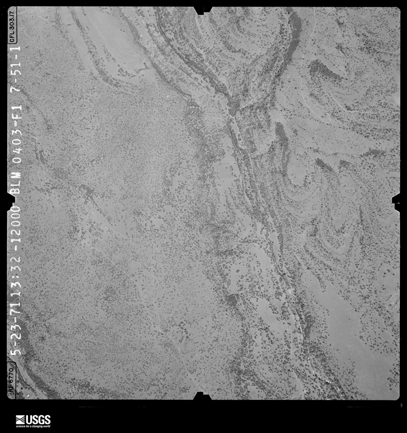 U.S. Geological Survey aerial photograph, 1971-05-23, scale 1:12000