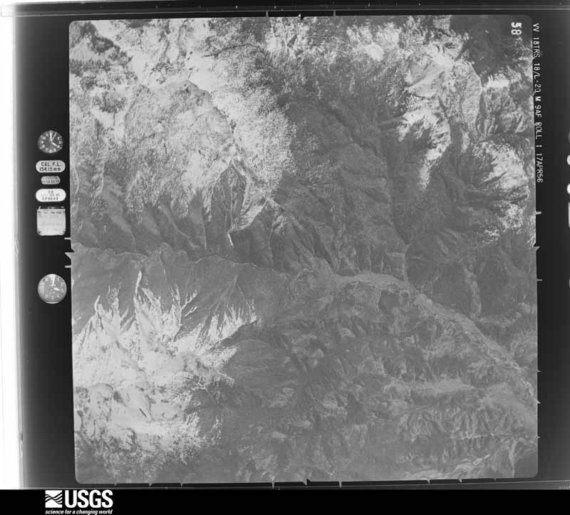 U.S. Geological Survey aerial photograph, 1956-04-17, scale 1:60000