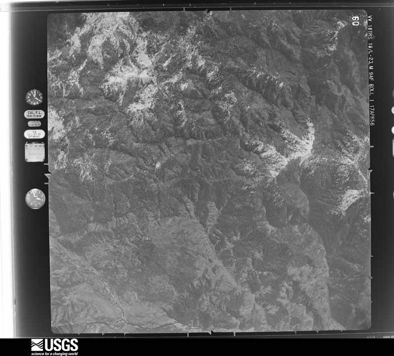 U.S. Geological Survey aerial photograph, 1956-04-17, scale 1:60000