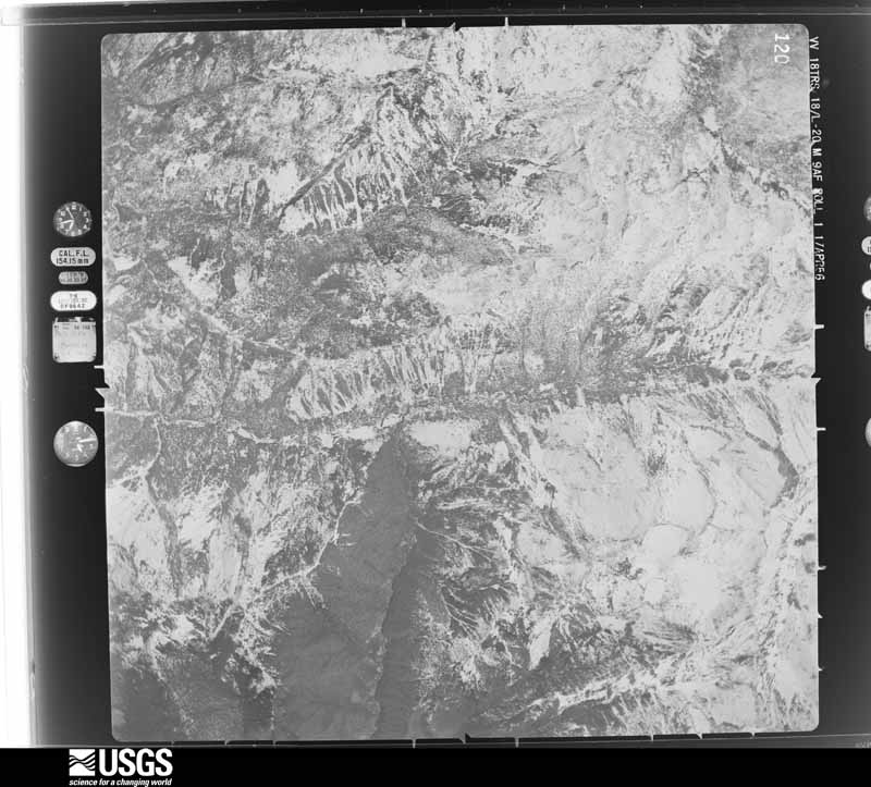 U.S. Geological Survey aerial photograph, 1956-04-17, scale 1:60000