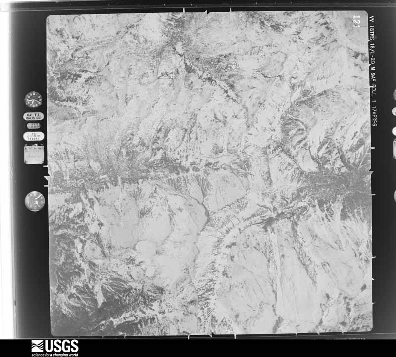 U.S. Geological Survey aerial photograph, 1956-04-17, scale 1:60000