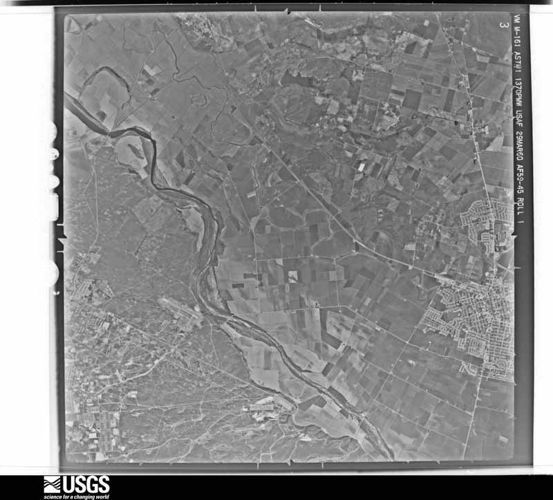 U.S. Geological Survey aerial photograph, 1960-04-02, scale 1:61600