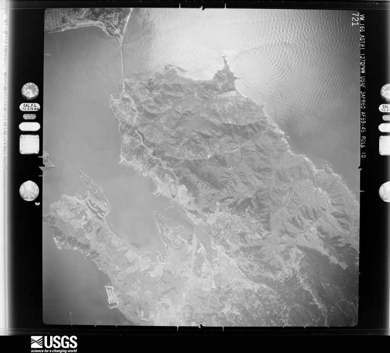 U.S. Geological Survey aerial photograph, 1960-04-10, scale 1:61600