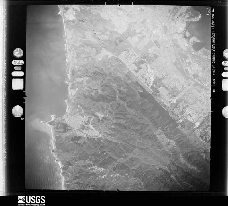 U.S. Geological Survey aerial photograph, 1960-04-10, scale 1:61600