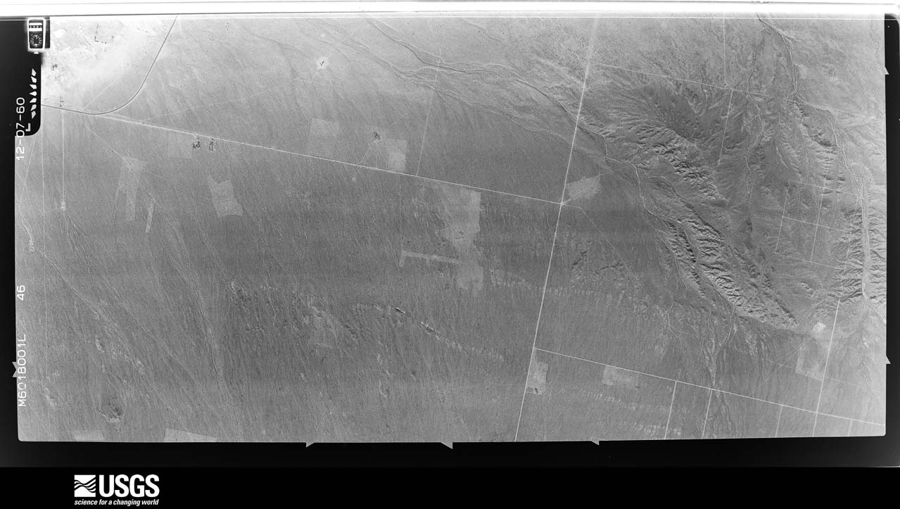 U.S. Geological Survey aerial photograph, 1960-12-07, scale 1:21670