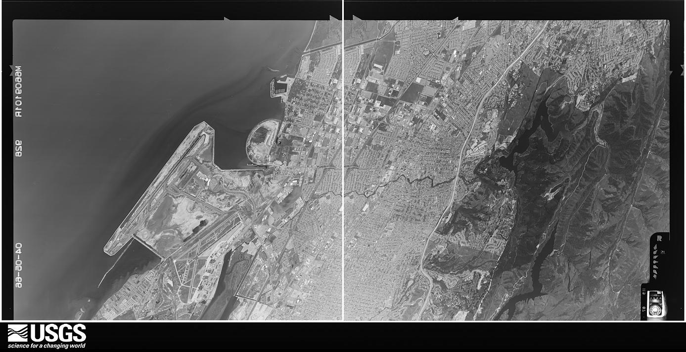U.S. Geological Survey aerial photograph, 1966-04-05, scale 1:21670