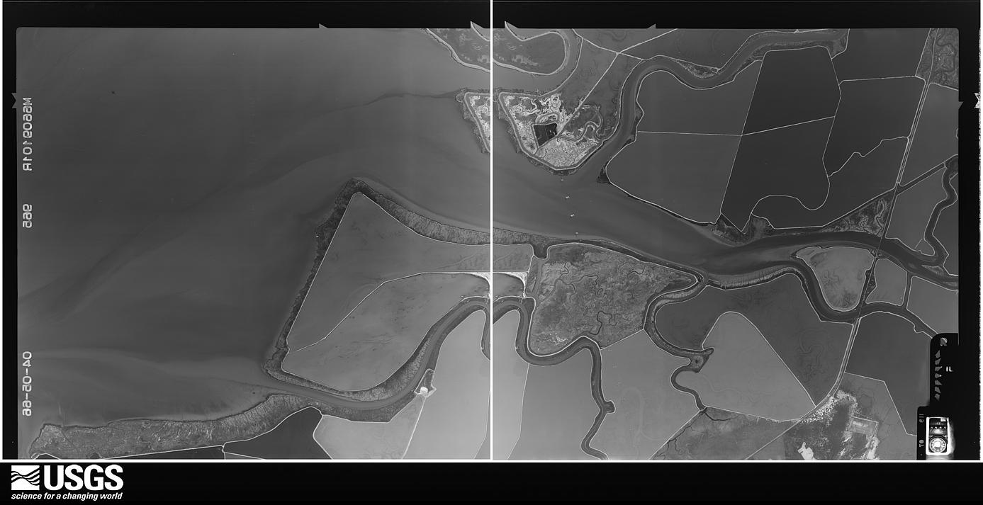 U.S. Geological Survey aerial photograph, 1966-04-05, scale 1:21670