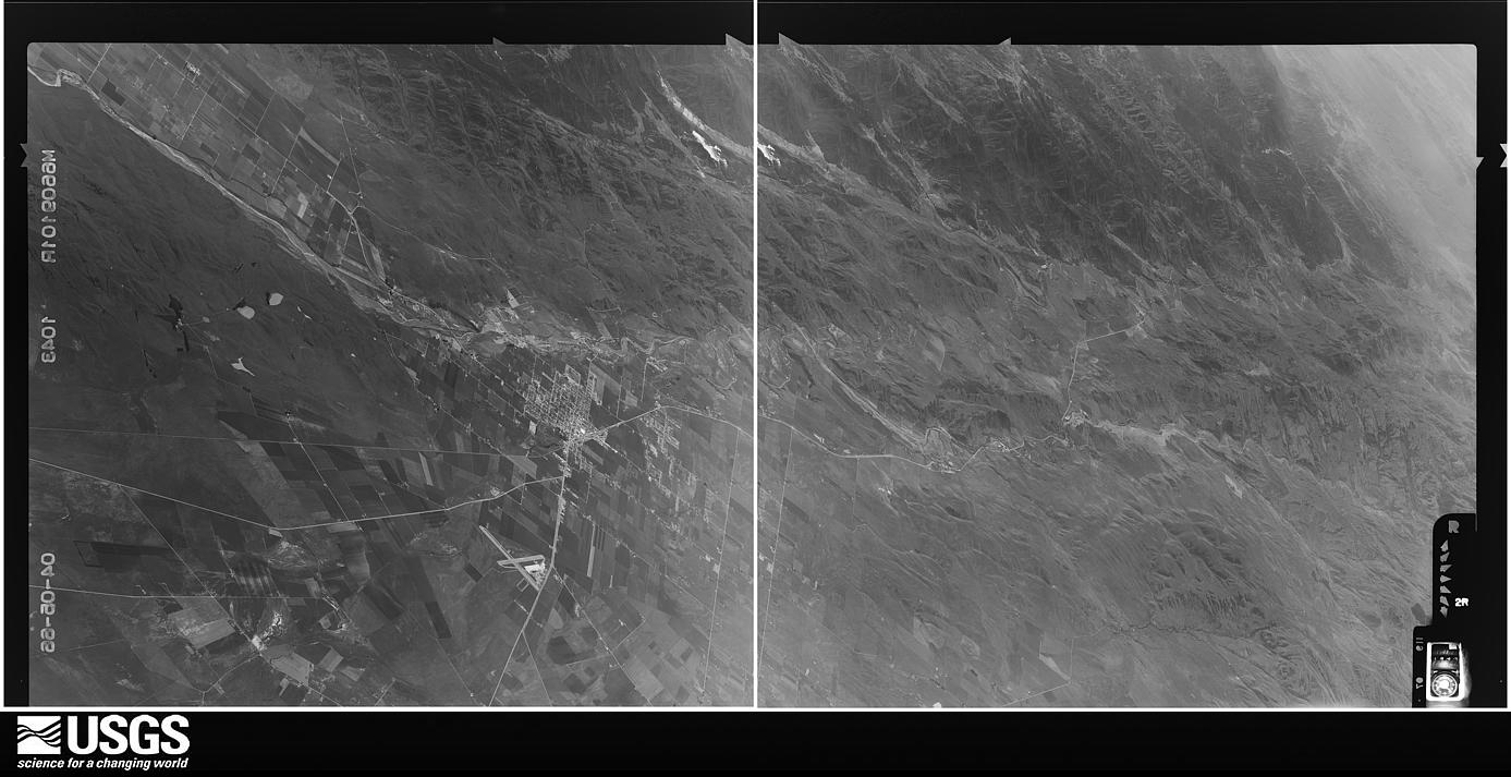 U.S. Geological Survey aerial photograph, 1966-04-05, scale 1:21670