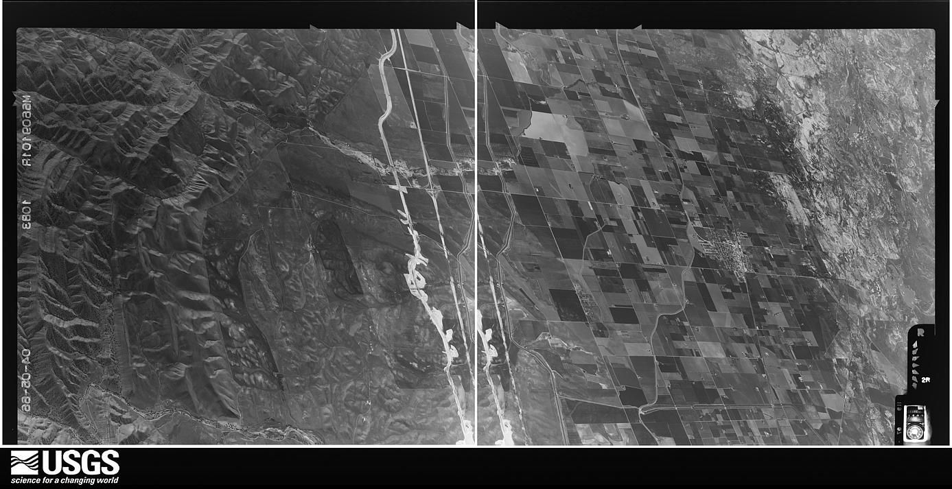 U.S. Geological Survey aerial photograph, 1966-04-05, scale 1:21670