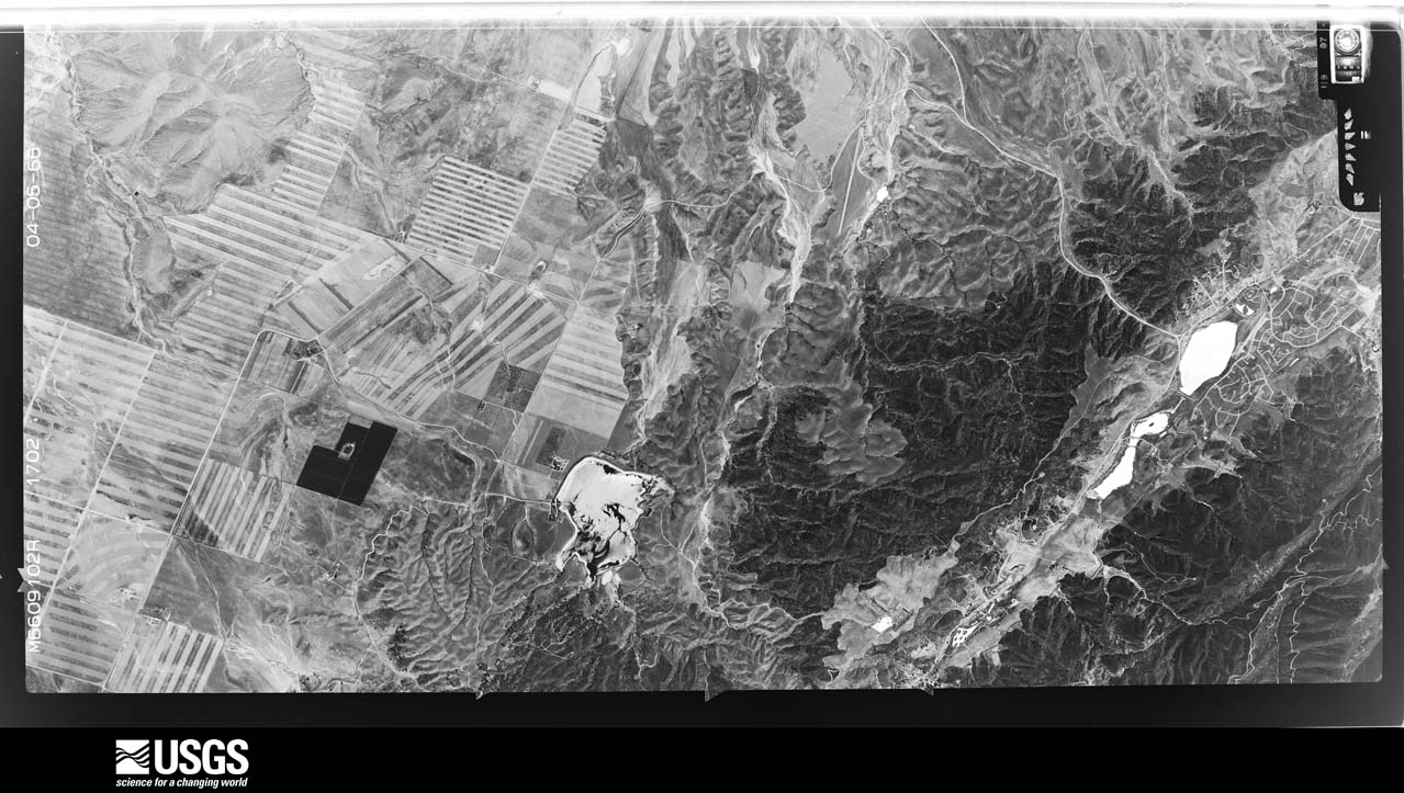 U.S. Geological Survey aerial photograph, 1966-04-05, scale 1:21670
