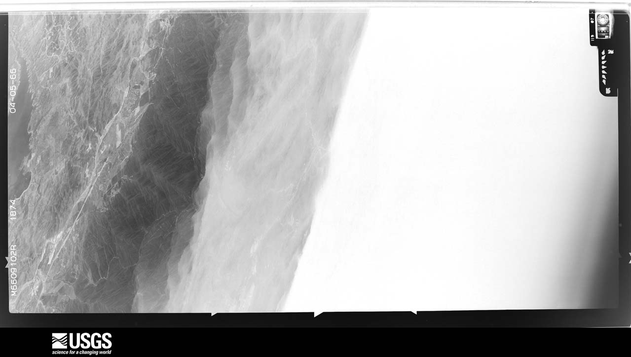 U.S. Geological Survey aerial photograph, 1966-04-05, scale 1:21670