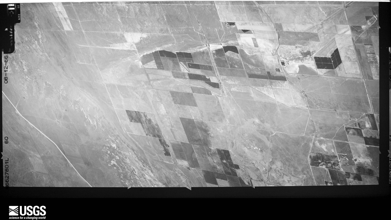 U.S. Geological Survey aerial photograph, 1966-08-12, scale 1:26660