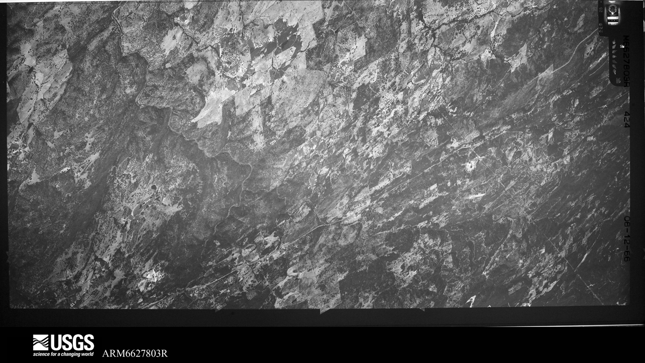 U.S. Geological Survey aerial photograph, 1966-08-12, scale 1:23330
