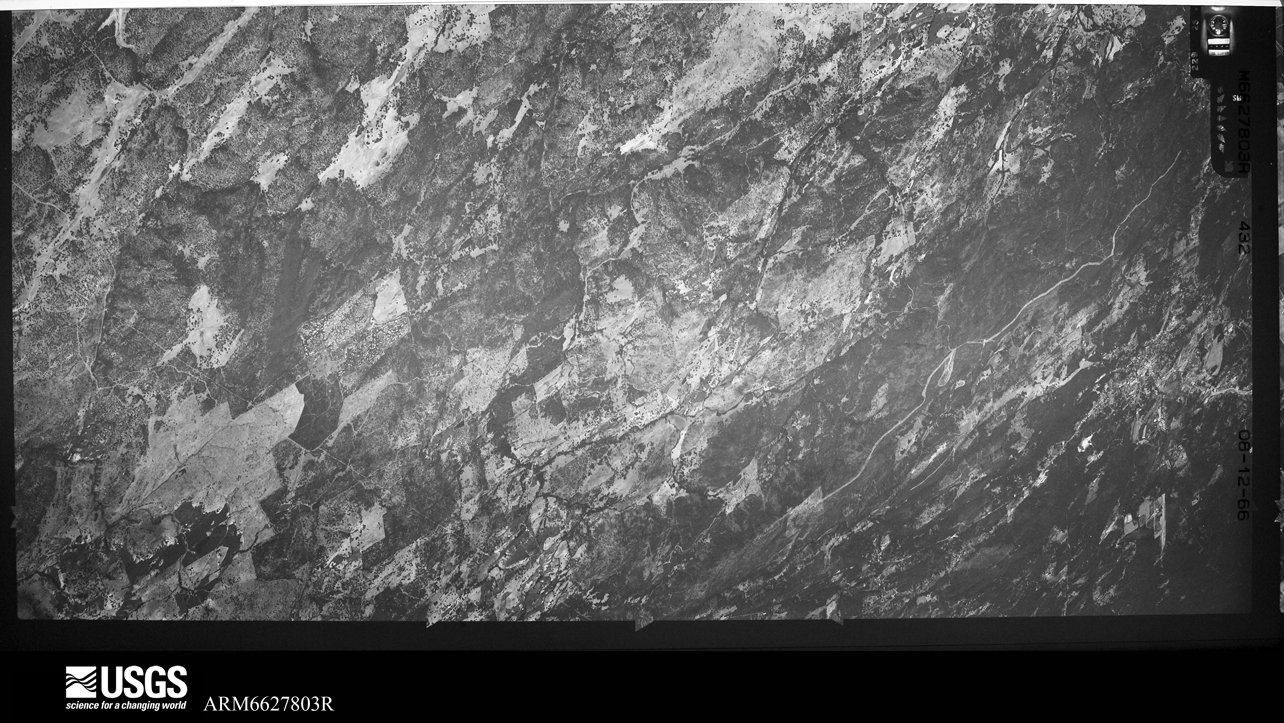 U.S. Geological Survey aerial photograph, 1966-08-12, scale 1:23330