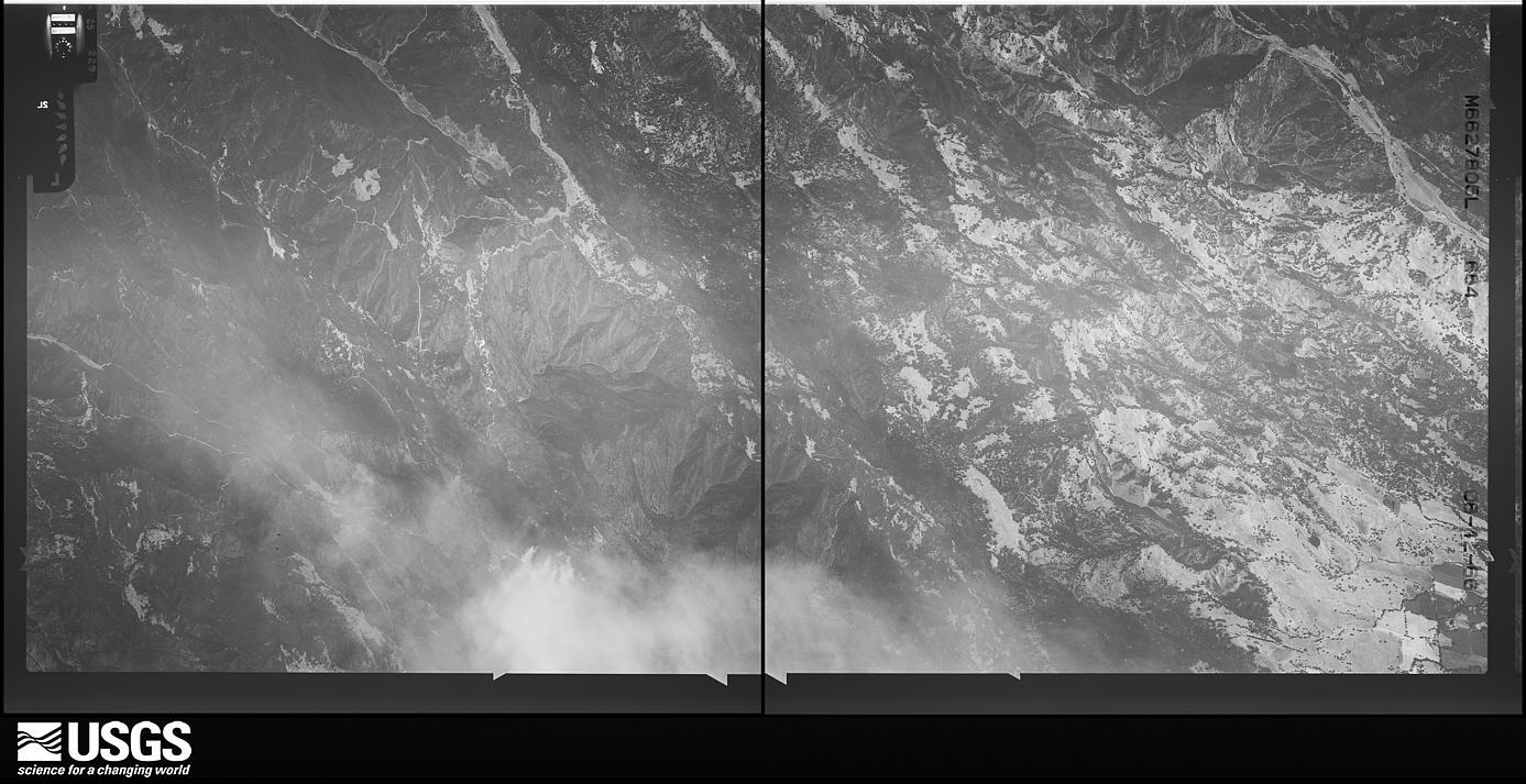 U.S. Geological Survey aerial photograph, 1966-08-12, scale 1:23330