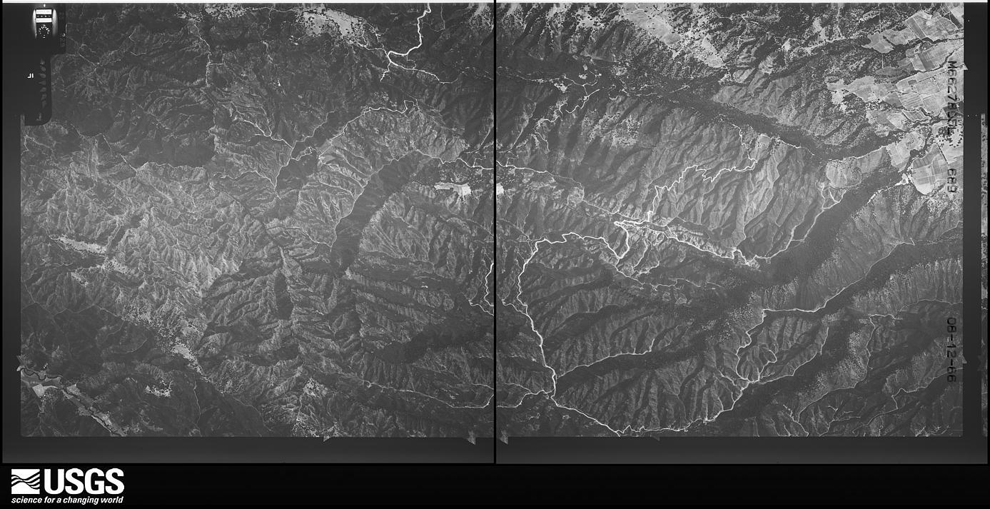 U.S. Geological Survey aerial photograph, 1966-08-12, scale 1:23330