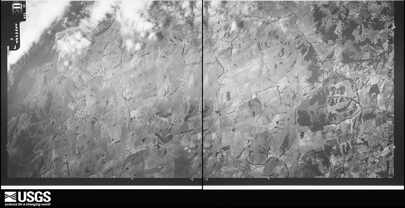 U.S. Geological Survey aerial photograph, 1966-08-12, scale 1:23330