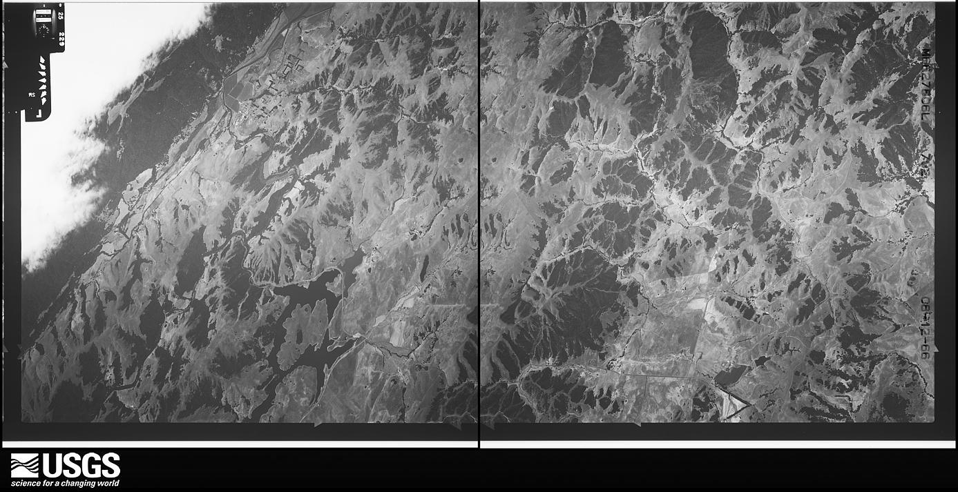 U.S. Geological Survey aerial photograph, 1966-08-12, scale 1:23330