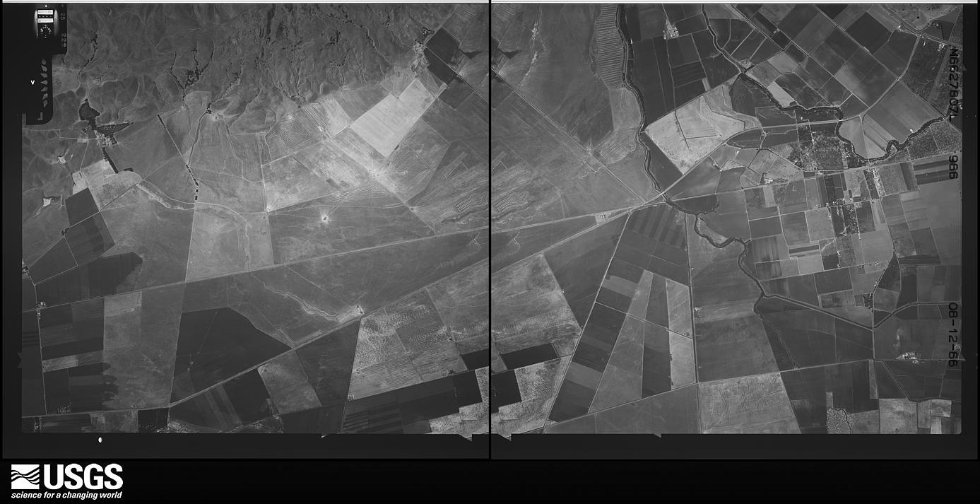 U.S. Geological Survey aerial photograph, 1966-08-12, scale 1:23330