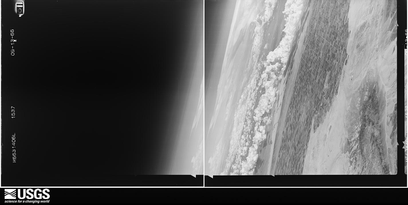 U.S. Geological Survey aerial photograph, 1966-09-13, scale 1:21670
