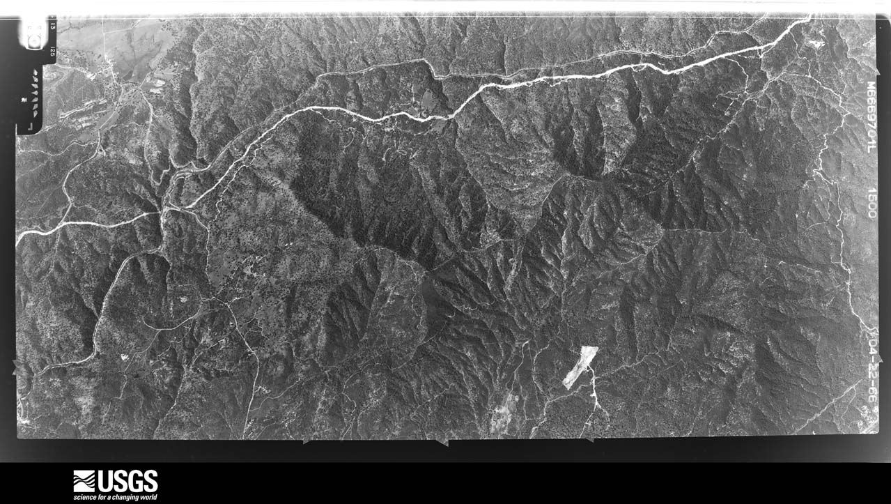 U.S. Geological Survey aerial photograph, 1966-04-22, scale 1:21660