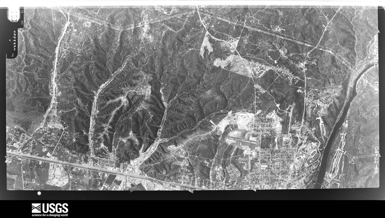 U.S. Geological Survey aerial photograph, 1966-04-22, scale 1:21660