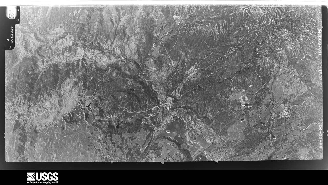 U.S. Geological Survey aerial photograph, 1966-04-22, scale 1:21660