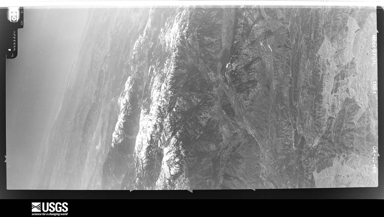 U.S. Geological Survey aerial photograph, 1966-04-22, scale 1:21660