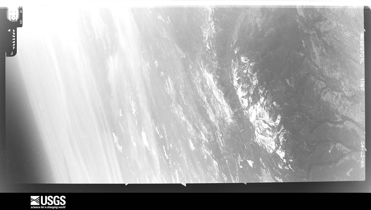 U.S. Geological Survey aerial photograph, 1966-04-22, scale 1:21660