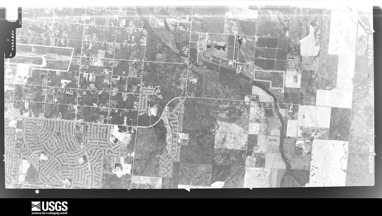 U.S. Geological Survey aerial photograph, 1966-04-22, scale 1:21660