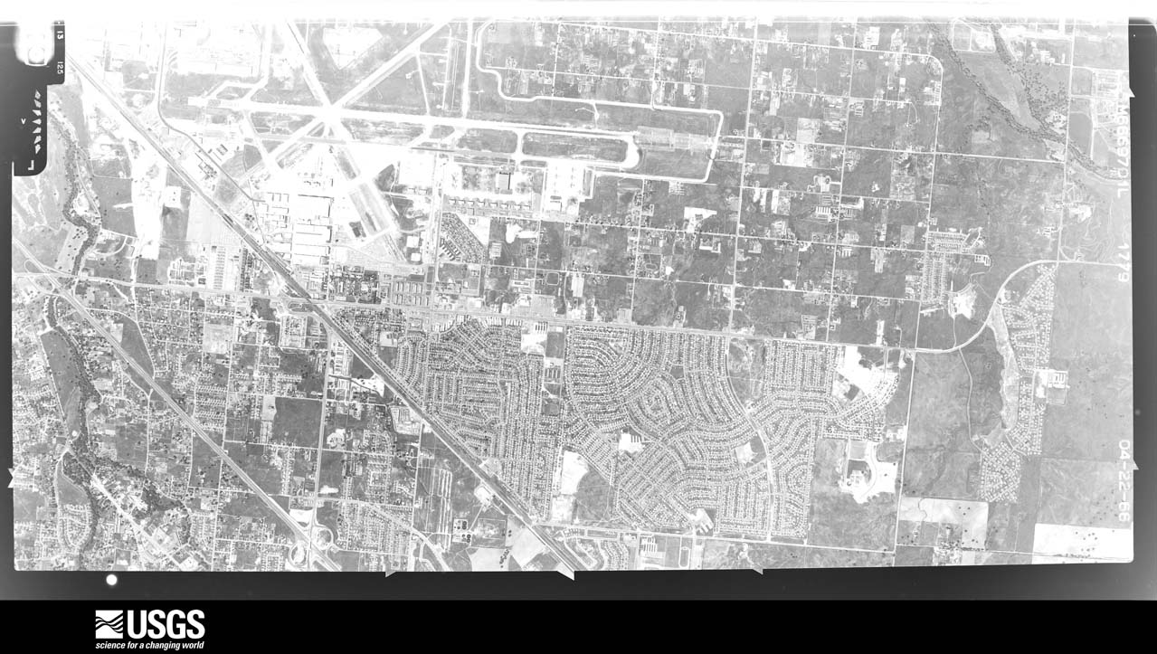 U.S. Geological Survey aerial photograph, 1966-04-22, scale 1:21660