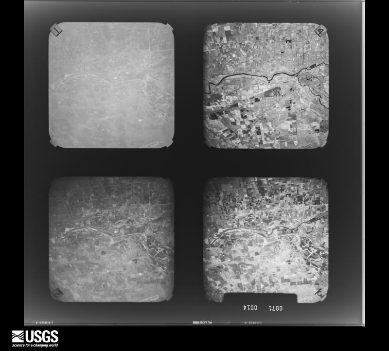 U.S. Geological Survey aerial photograph, 1971-10-22, scale 1:182000