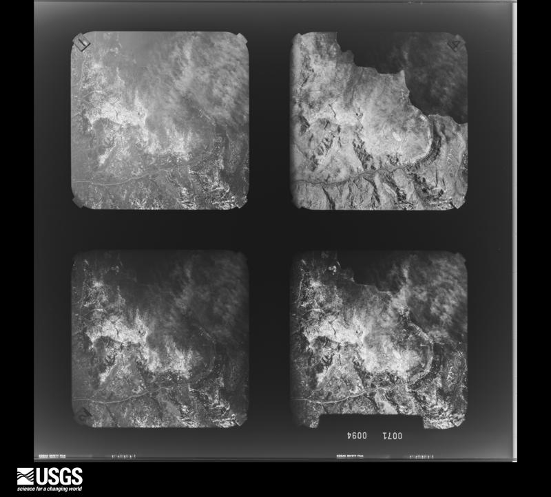 U.S. Geological Survey aerial photograph, 1971-10-22, scale 1:170000