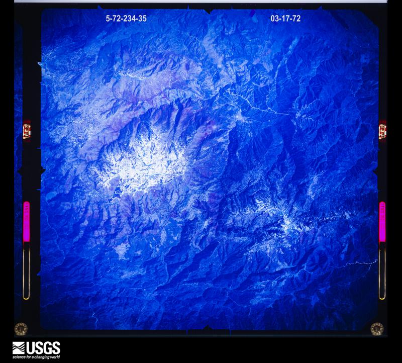 U.S. Geological Survey aerial photograph, 1972-03-17, scale 1:127000