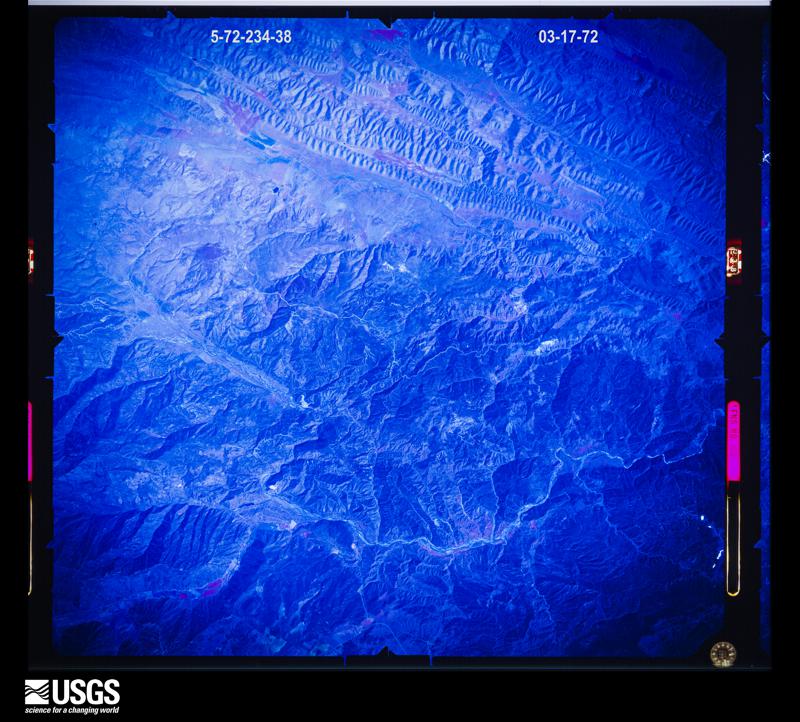 U.S. Geological Survey aerial photograph, 1972-03-17, scale 1:127000