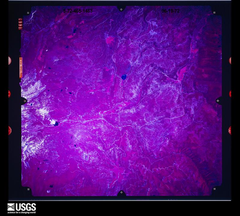U.S. Geological Survey aerial photograph, 1972-06-19, scale 1:122000