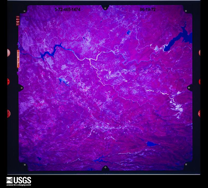 U.S. Geological Survey aerial photograph, 1972-06-19, scale 1:130006