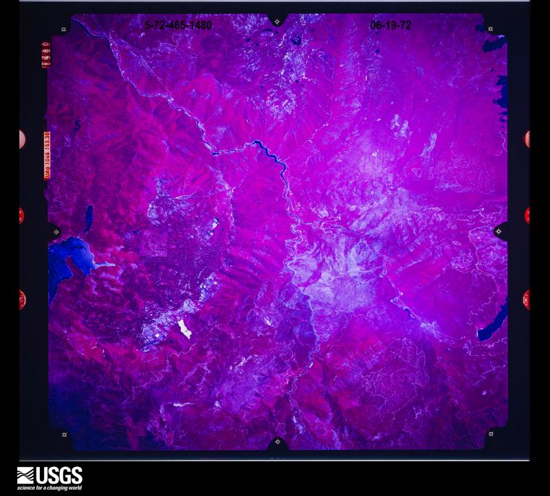 U.S. Geological Survey aerial photograph, 1972-06-19, scale 1:118000