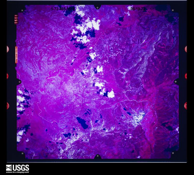 U.S. Geological Survey aerial photograph, 1972-06-19, scale 1:120000