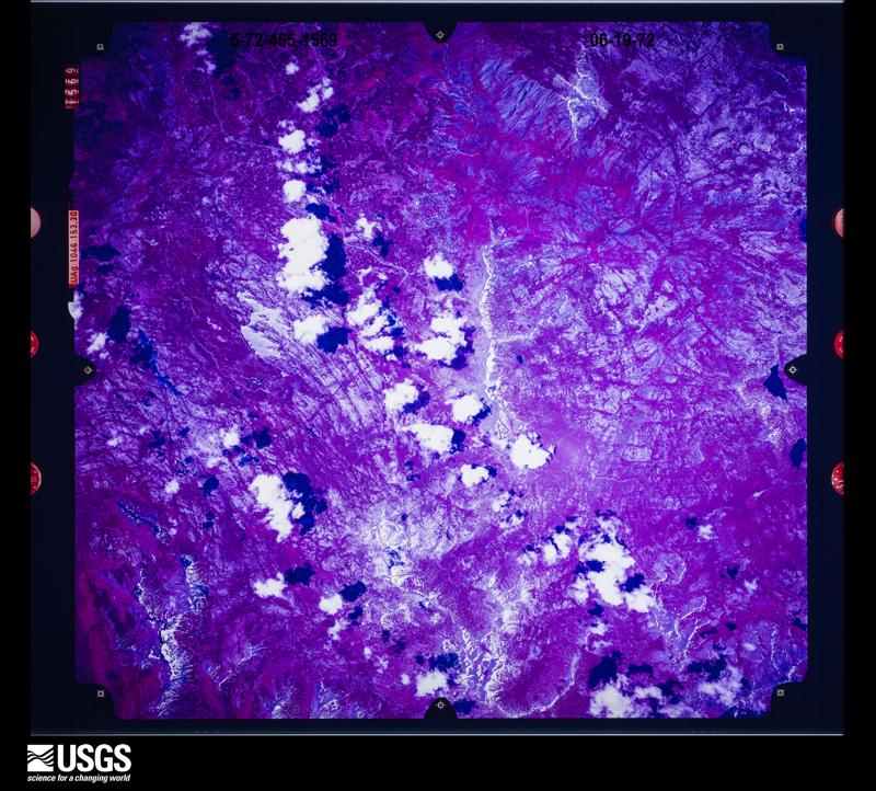 U.S. Geological Survey aerial photograph, 1972-06-19, scale 1:125000
